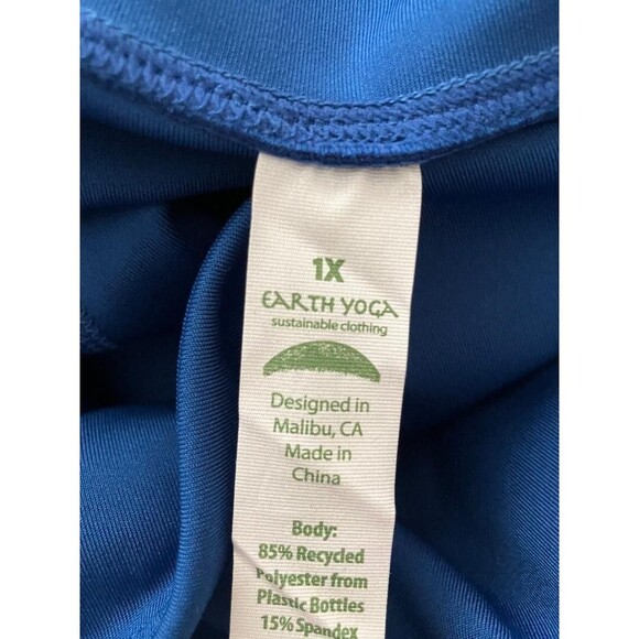 NWT Earth Yoga Women’s Plus Size 1X Zen Stretch Pants Eco-Friendly Front Pockets - Picture 7 of 10